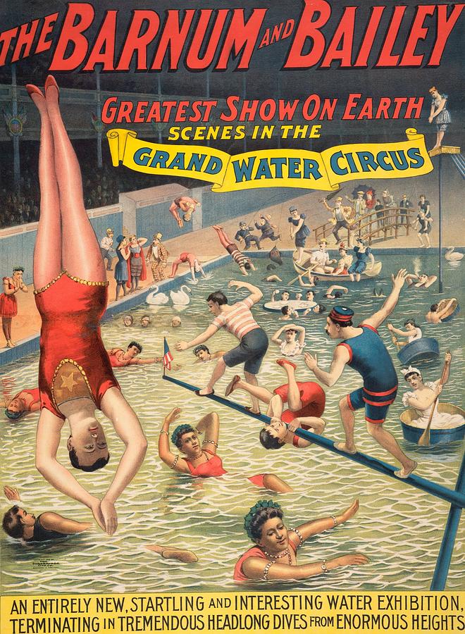 Water Circus 1895 Digital Art by Kim Kent