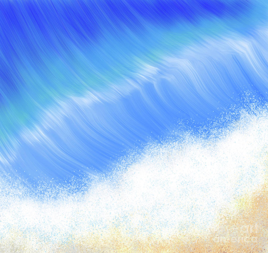 Water Cloud Beach by jrr Digital Art by First Star Art