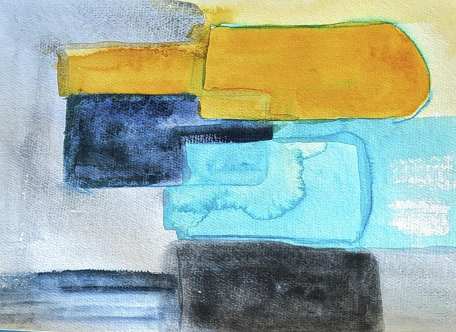 Water Color Abstract Challenge Addicts Club day 85 Painting by Cathy Anderson