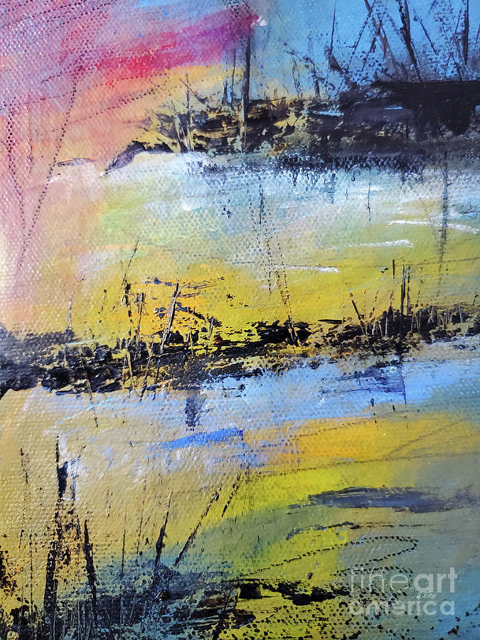 Abstract Mixed Media - Water Colors 4 by Sharon Williams Eng