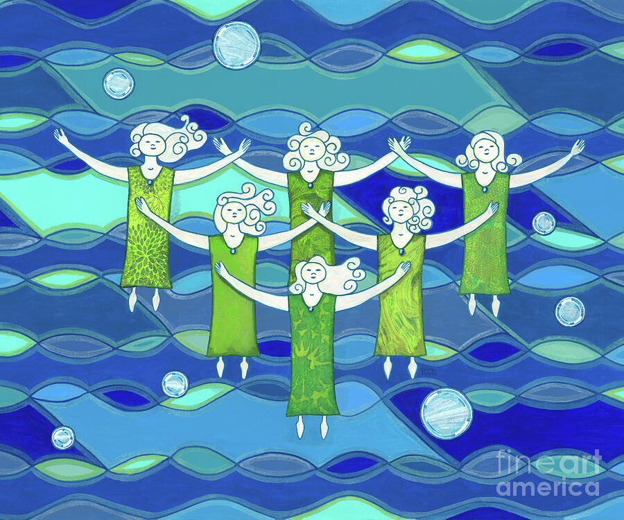 Dance Mixed Media - Water Dance by Connie Moore Dance Mixed Media - Water Dance by Connie Moore