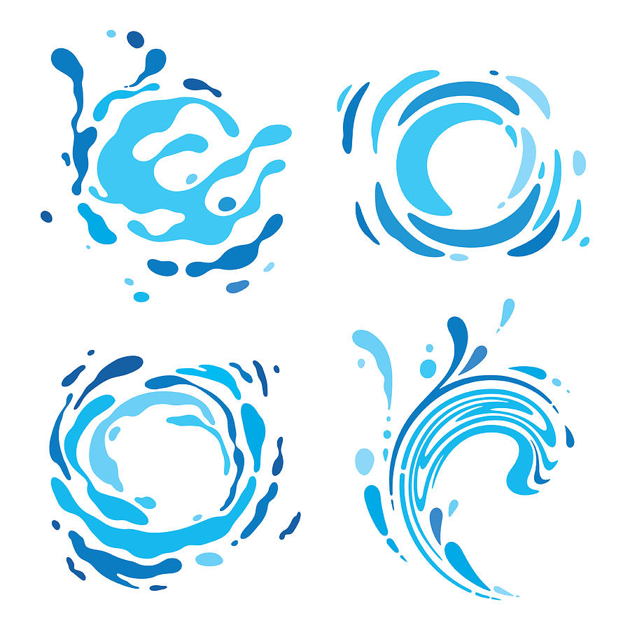 Water Design Elements Drawing by GoodGnom