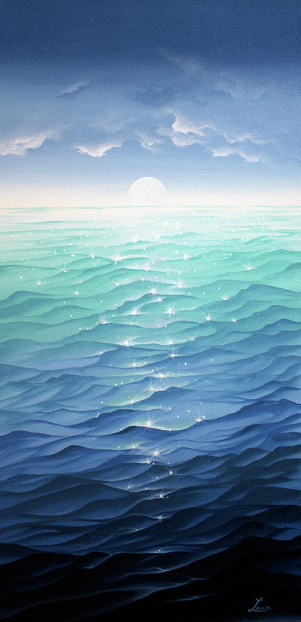 Water Diamonds Painting by William Love