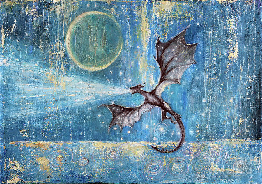 Water Dragon Painting by Manami Lingerfelt