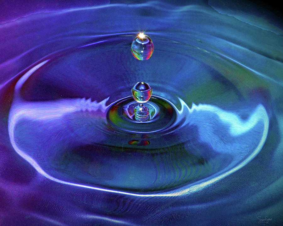 Water Droplet Rainbow Photograph by Suzanne Stout