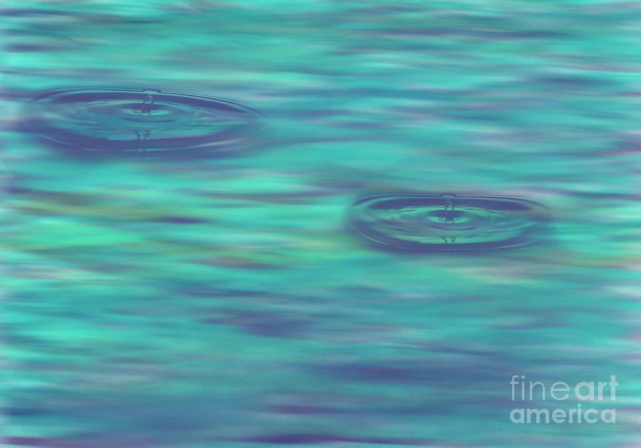 Water Droplets 2 Digital Art by Steve Carpentier