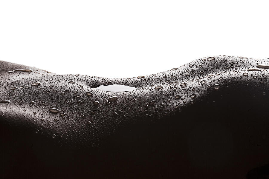 Water drops on woman skin Photograph by Patronestaff