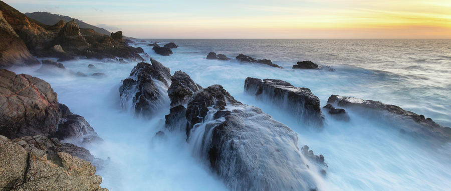 Water Falls On The Rocks Photograph by Naoki Aiba