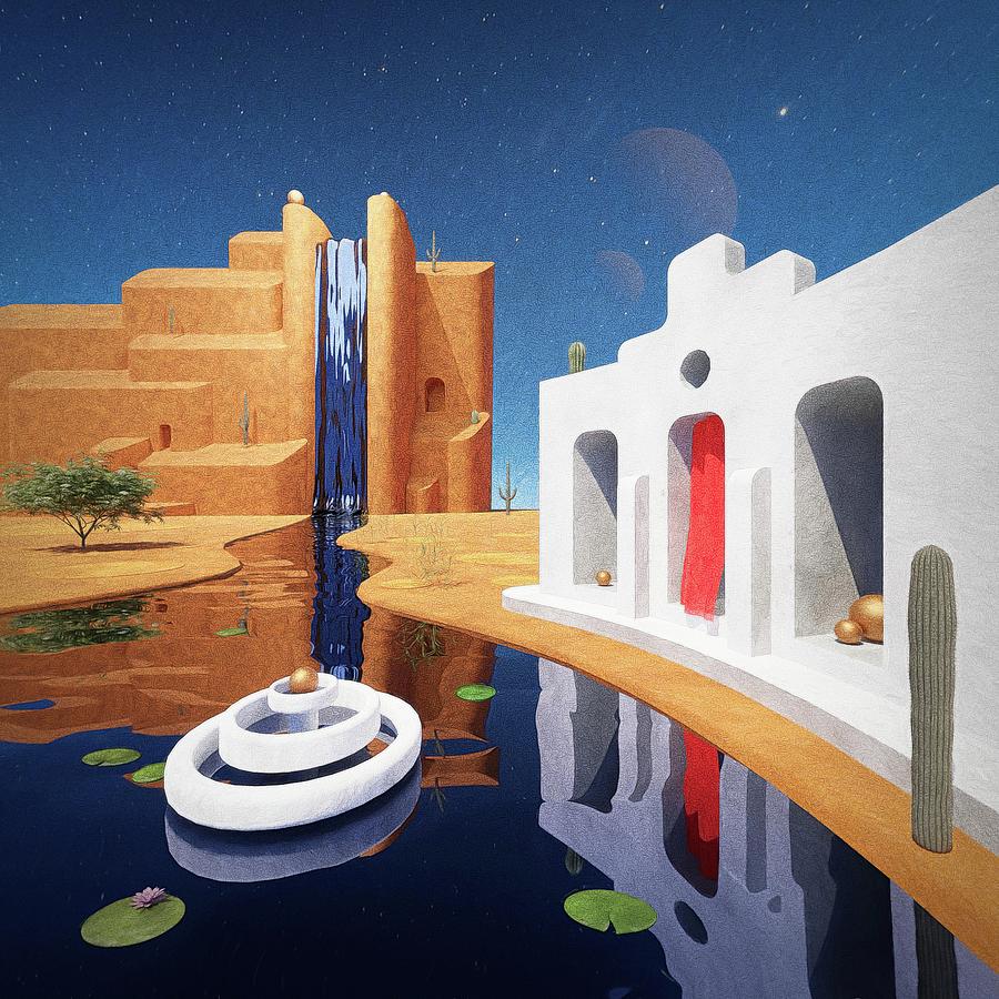 Water feature Digital Art by Bespoke Cube