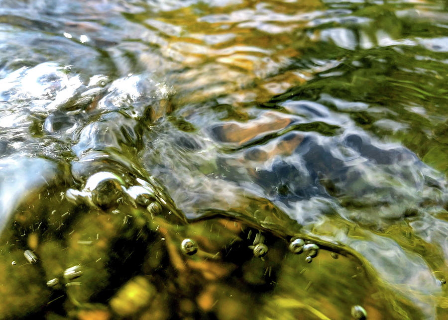 Water Flowing in a Stream Photograph by Amelia Pearn