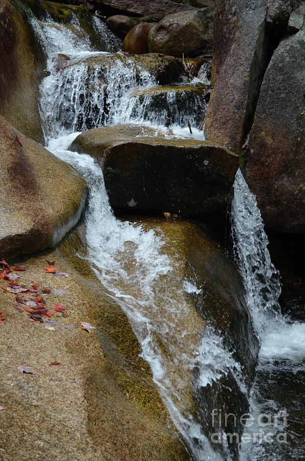 Water Flowing Over The Rocks In The White Mountains Photograph By