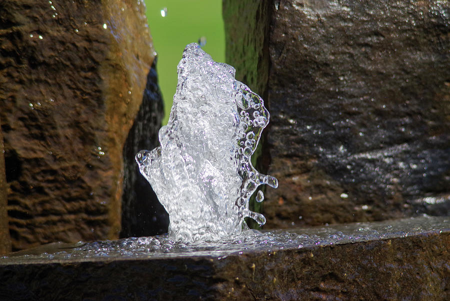 Water Frozen In The Moment Of Splash Photograph
