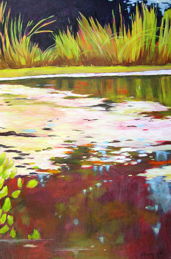 Impressionism Painting - Water Garden Landscape 4 by Melody Cleary