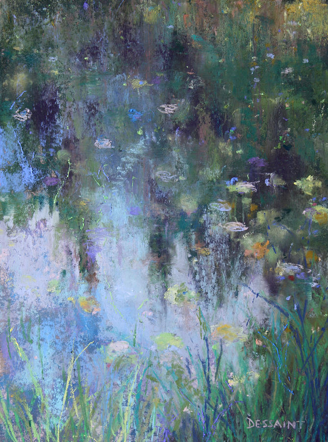 Claude Monet Painting - Water Garden by Linda Dessaint