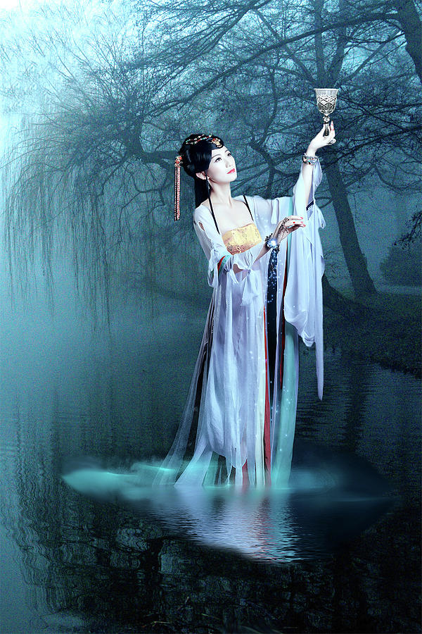 Water Goddess Digital Art by Lisa Yount