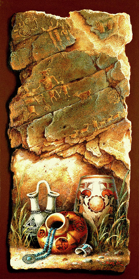 Water Jugs Painting by James Lee Water Jugs Painting by James Lee
