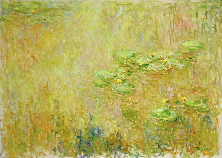 Water lilies . Nr.P.002 Painting by Pierre Dijk