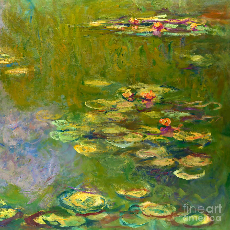 Water Lilies 1. Painting by Claude Monet