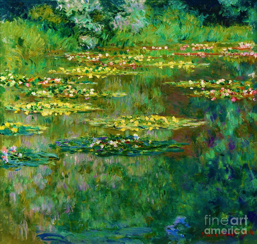 Water Lilies 12. Painting by Claude Monet