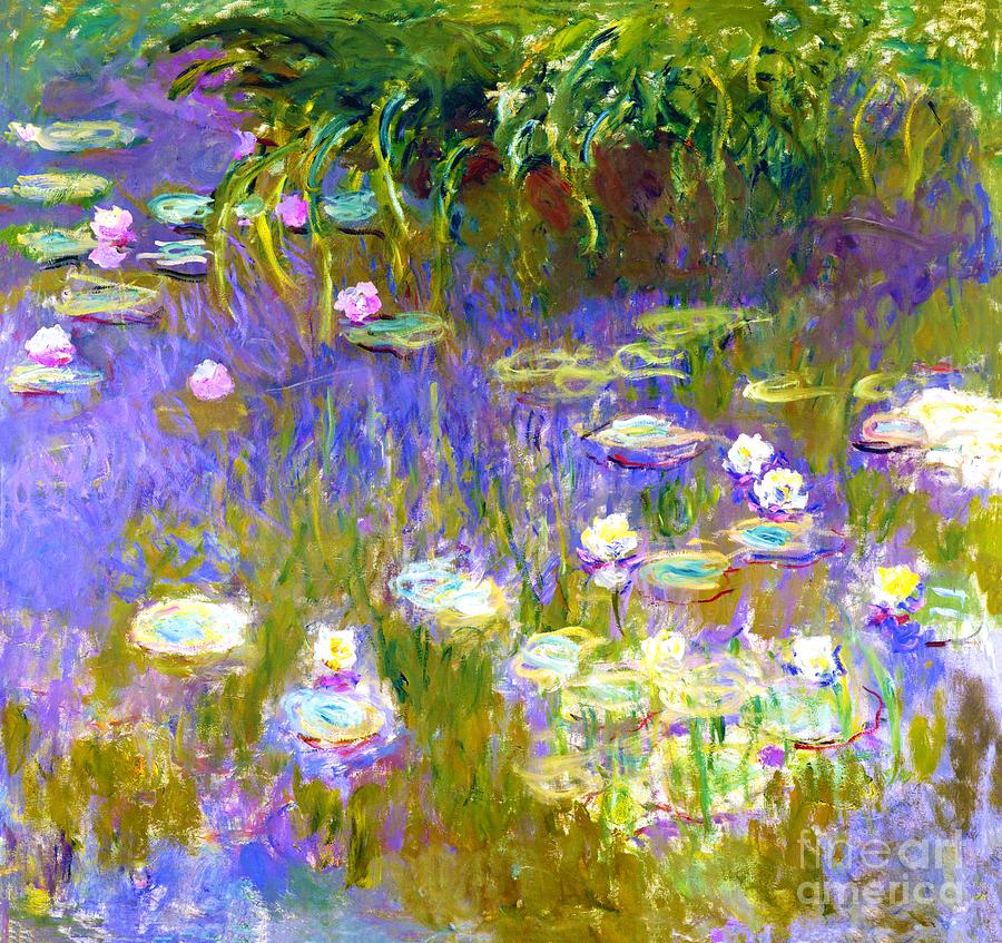 Water Lilies 14. Painting by Claude Monet