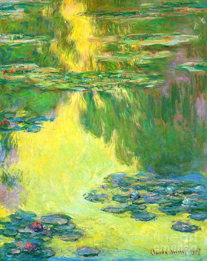 Water Lilies 15. Painting by Claude Monet