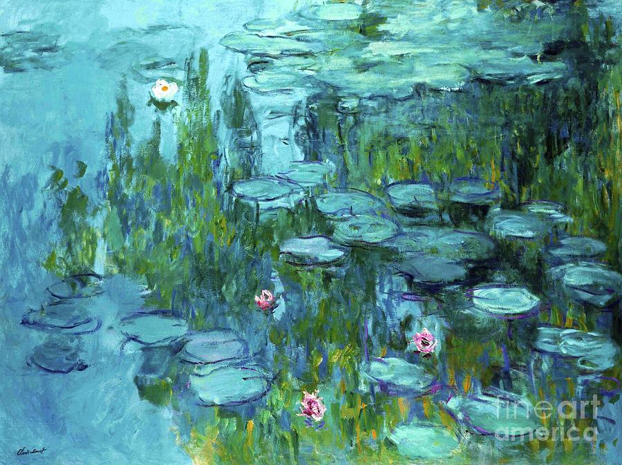 Water Lilies 17. Painting by Claude Monet