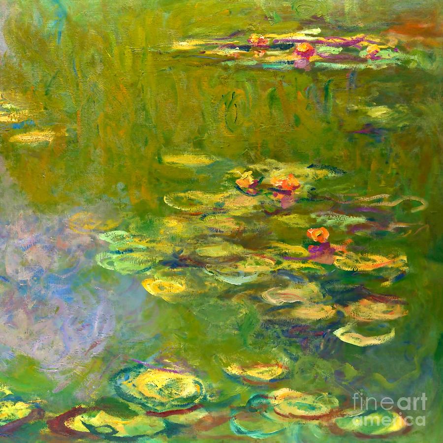 Water Lilies 18. Painting by Claude Monet