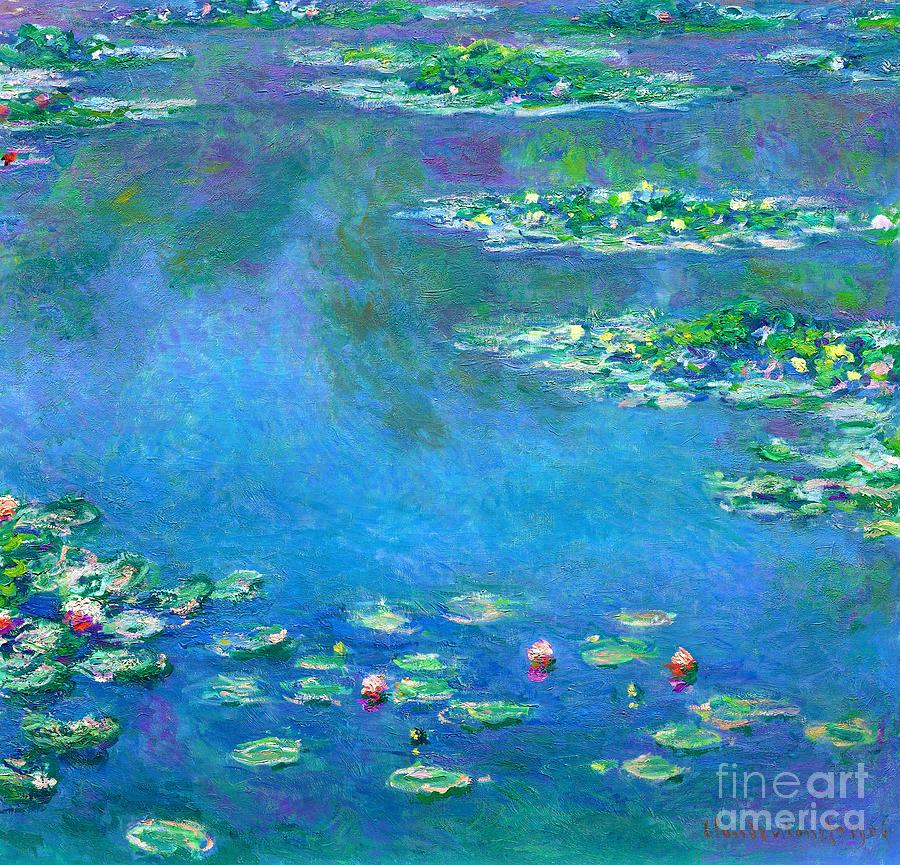 Water Lilies 19. Painting by Claude Monet