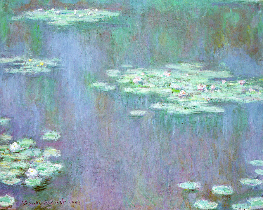 Water-lilies 1905 Painting by Claude Monet - Pixels