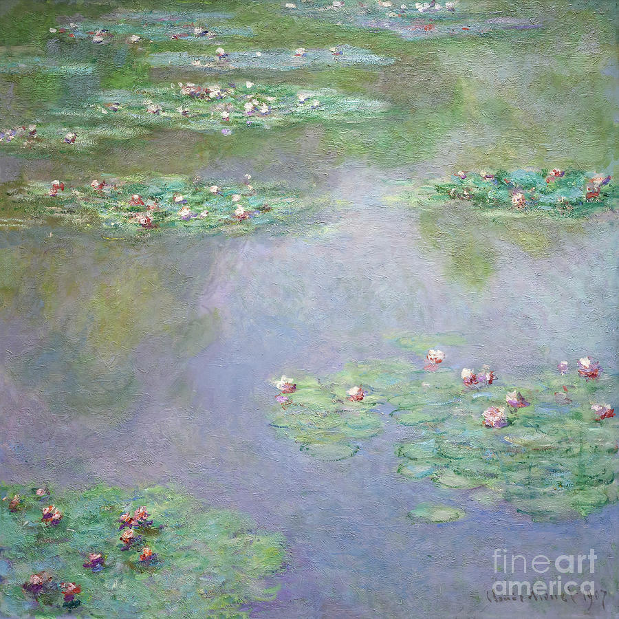 Water Lilies, 1907 Photograph by Kate Kimber - Pixels