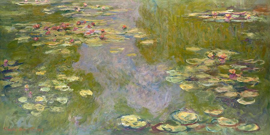 Water Lilies 1919 by Claude Monet high resolution famous painting ...