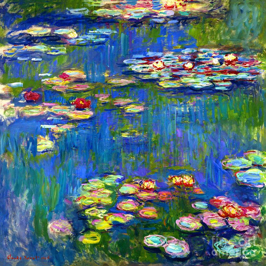 Water Lilies 22. Painting by Claude Monet