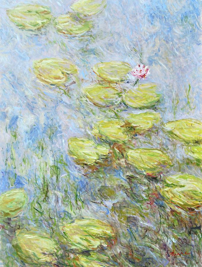 Water Lilies 22-No. 4. Painting by Pierre Dijk