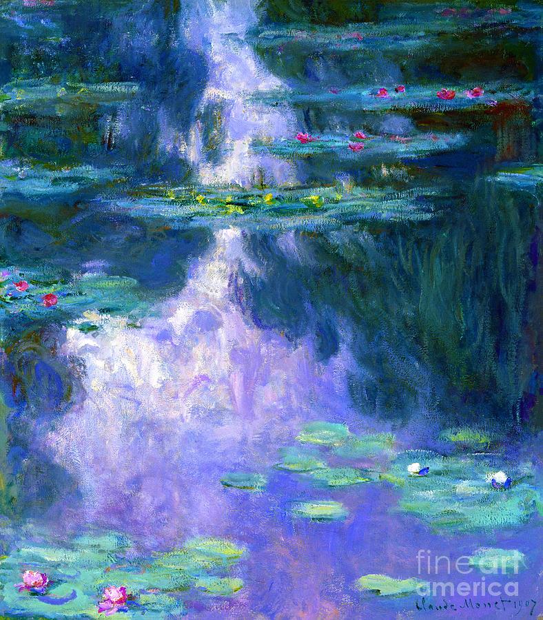 Water Lilies 23. Painting by Claude Monet