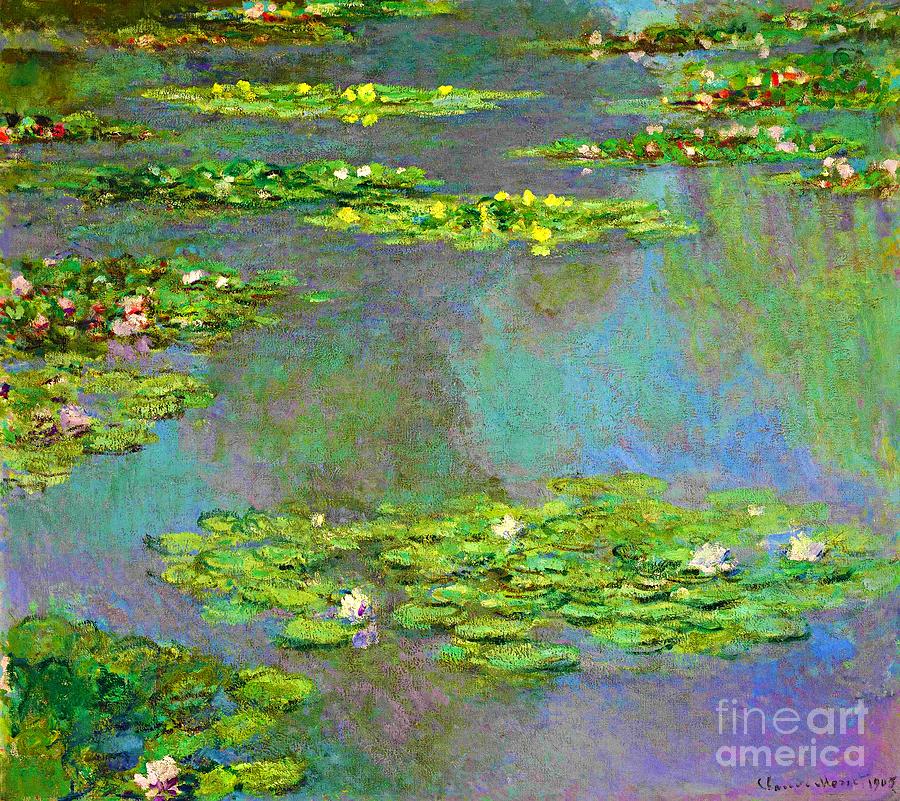 Water Lilies 24. Painting by Claude Monet