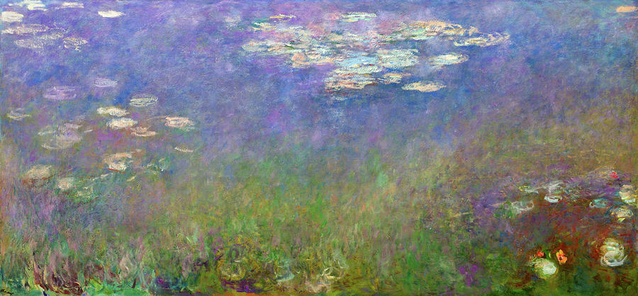 Water Lilies, Agapanthus, 1915-1926 Painting by Claude Monet - Fine Art ...