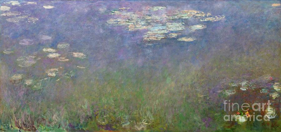 Water Lilies Agapanthus c.1915-1926 by Claude Monet. Painting by Shop Ability