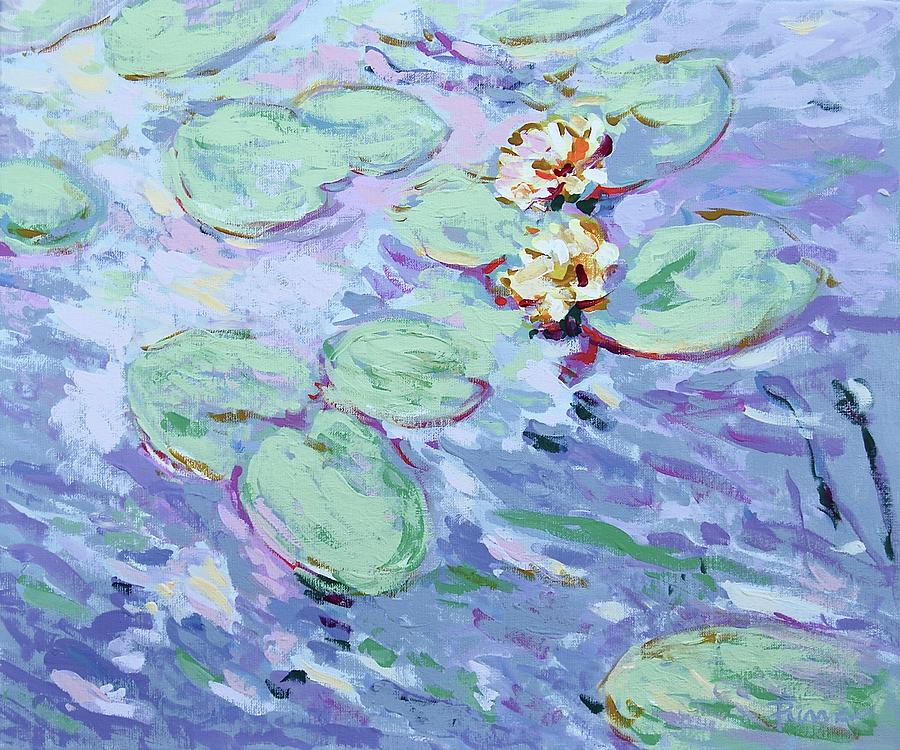 Water lilies Camille  Painting by Pierre Dijk