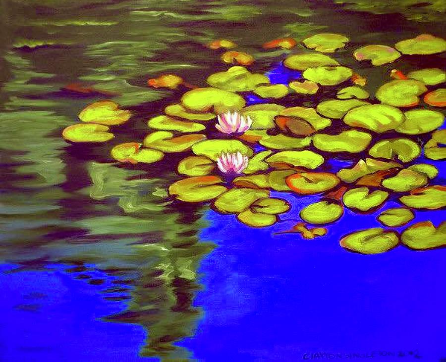 Water Lilies  Painting by Clayton Singleton
