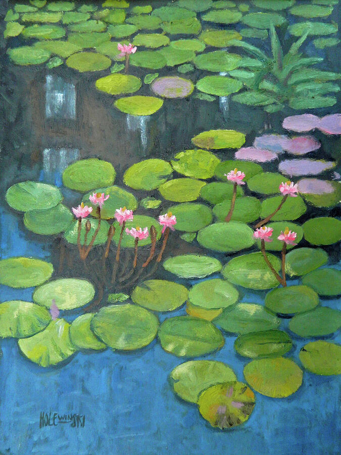 Monet Painting - Water Lilies Homage To Monet by Robert Holewinski Monet Painting - Water Lilies Homage To Monet by Robert Holewinski