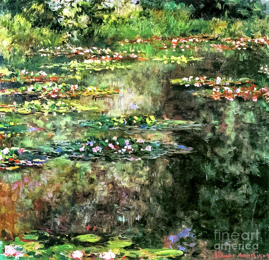 Water Lilies II by Claude Monet 1904 Painting by Claude Monet