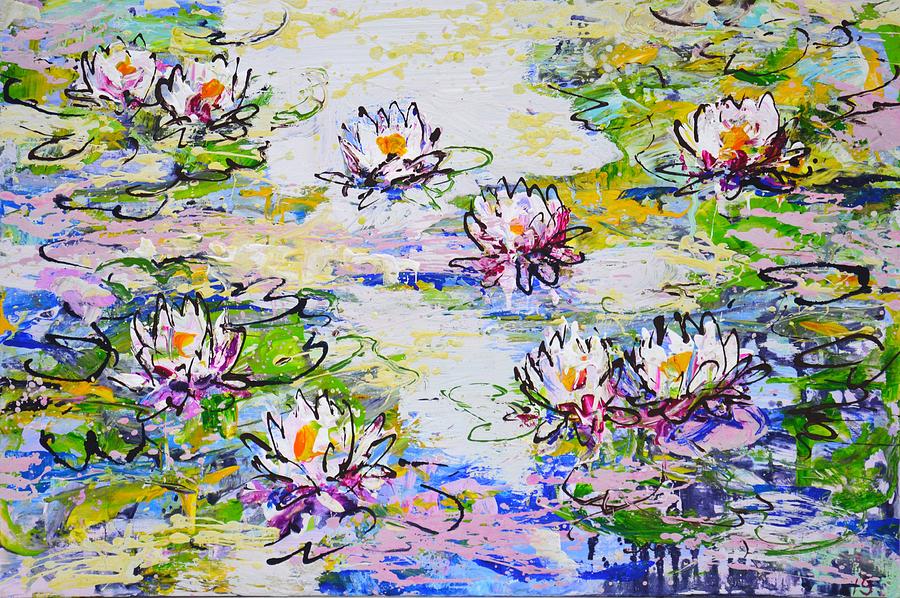 Water Lilies  Painting by Irina Sidorovich
