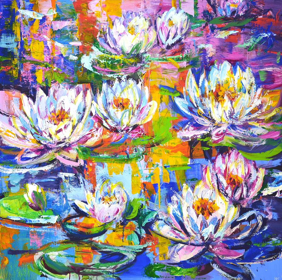 	Water lilies. Painting by Iryna Kastsova