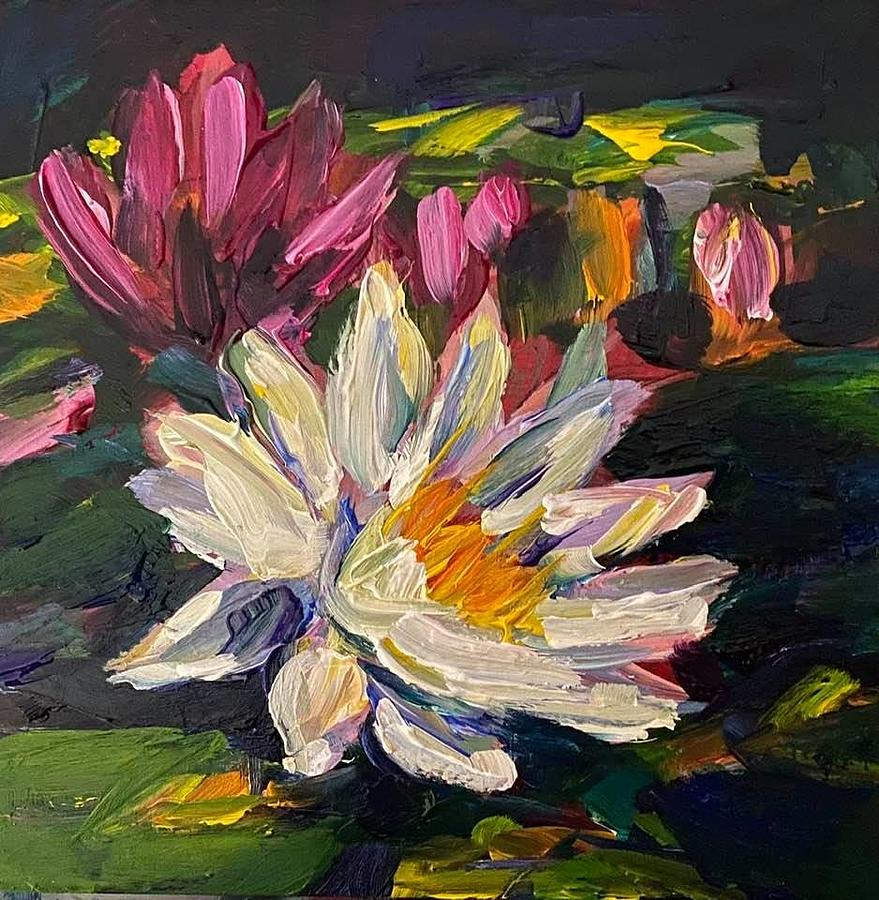 Water Lilies Painting by Jacki Kellum - Fine Art America