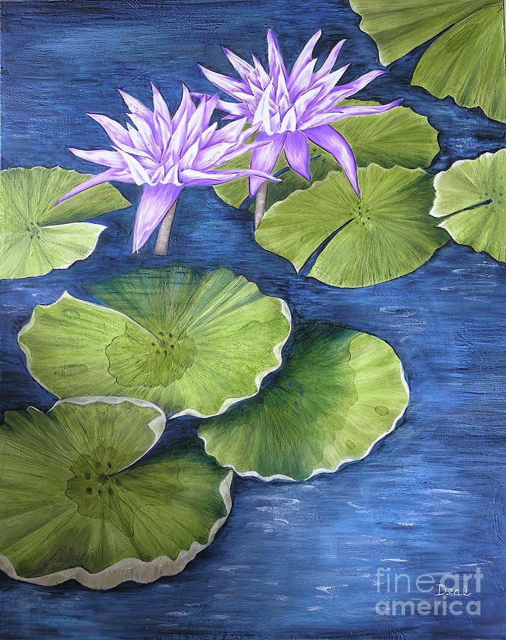 Flower Painting - Water Lilies by Mary Deal