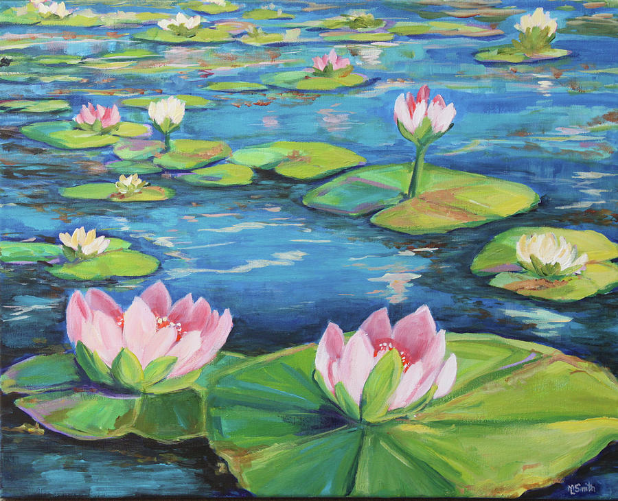 Water Lilies Painting by Mary Lynn Smith - Fine Art America