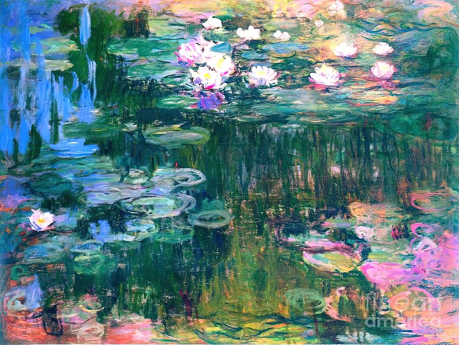 Water Lilies monet Painting by Scott Pauline - Fine Art America