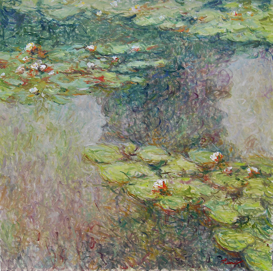 Water Lilies No 10 Painting by Pierre Dijk