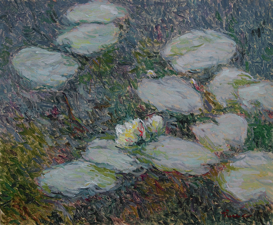 Water lilies nr 24 Painting by Pierre Dijk
