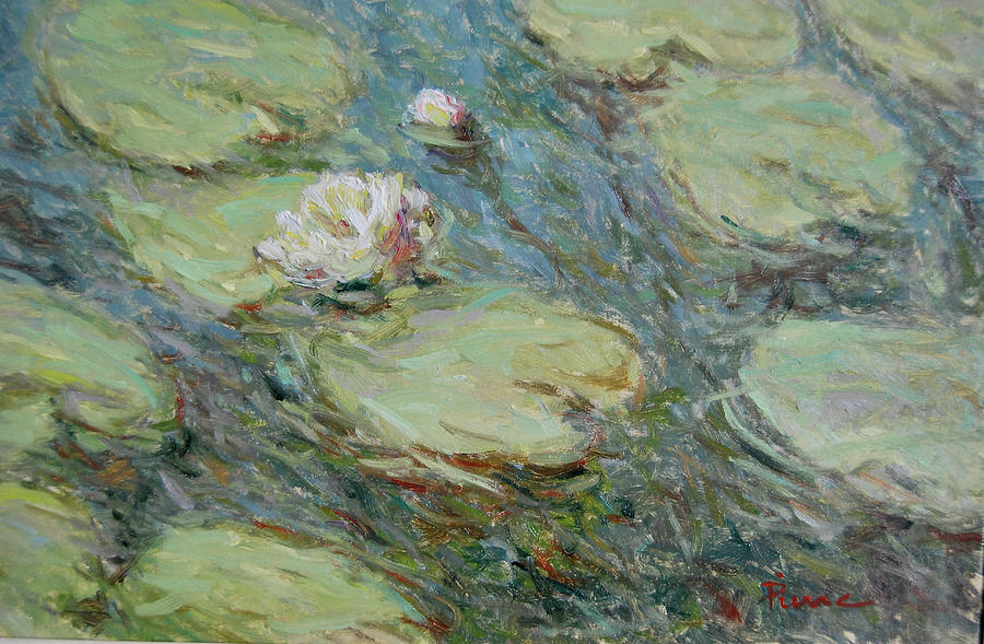Water lilies nr P.001 Painting by Pierre Dijk